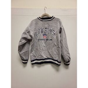 Logo Athletic NFL Dallas Cowboys Pro Line Sweatshirt Size L Gray Vintage